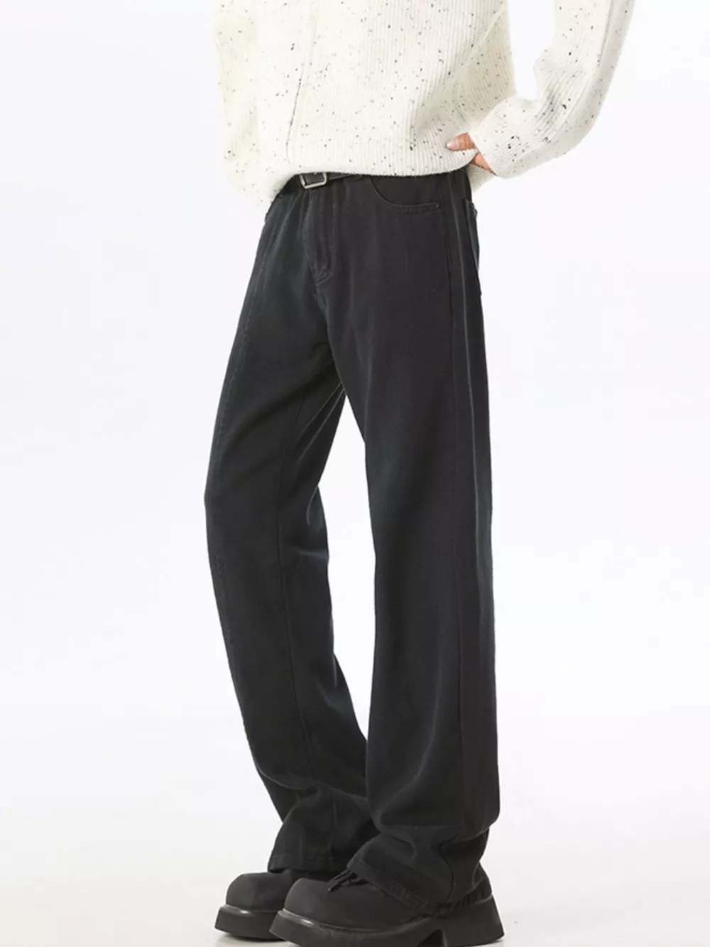 Men's Wide Leg Jeans, image 3