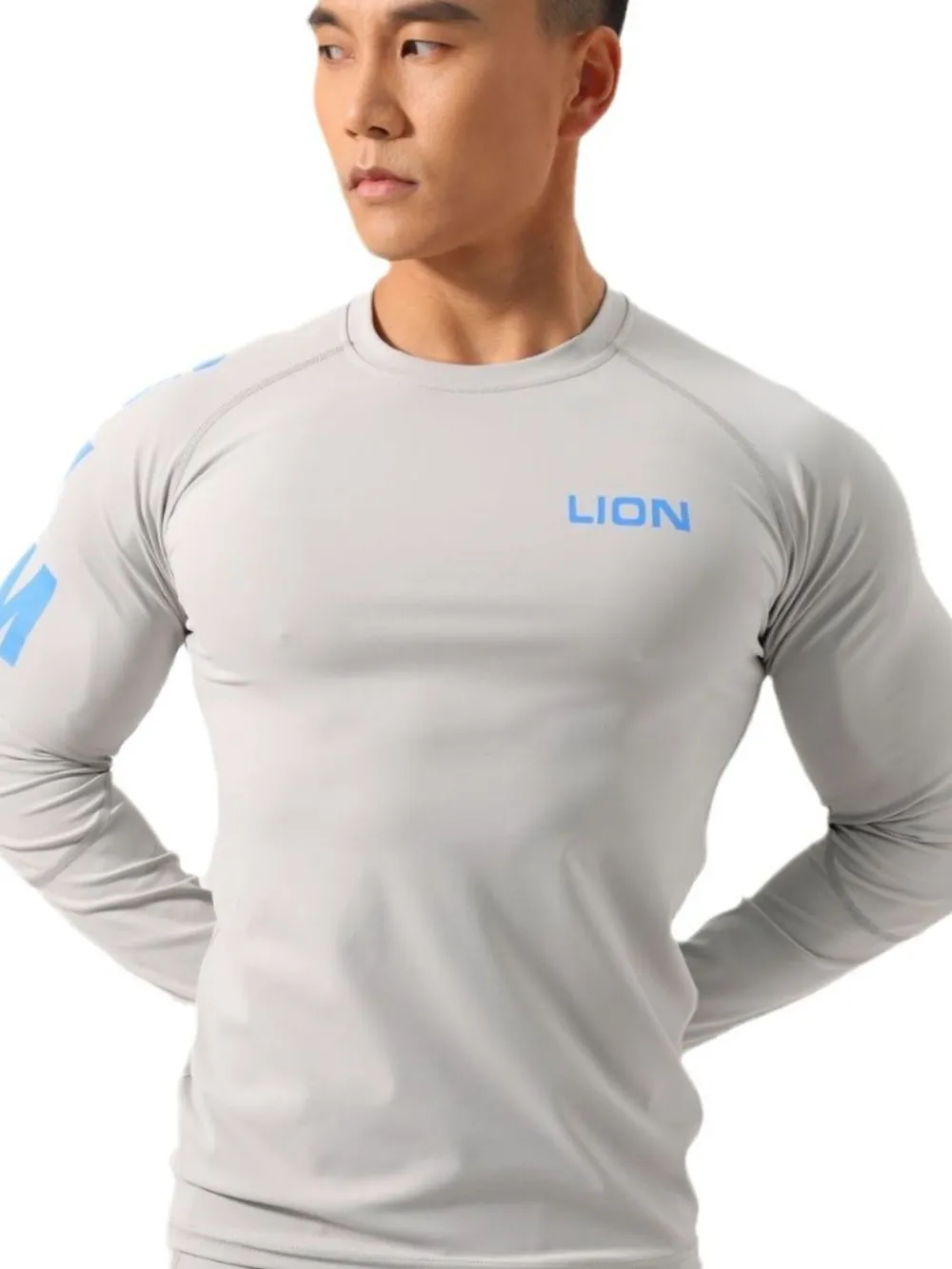 Men's Round Neck Long Sleeve T-Shirt, image 3