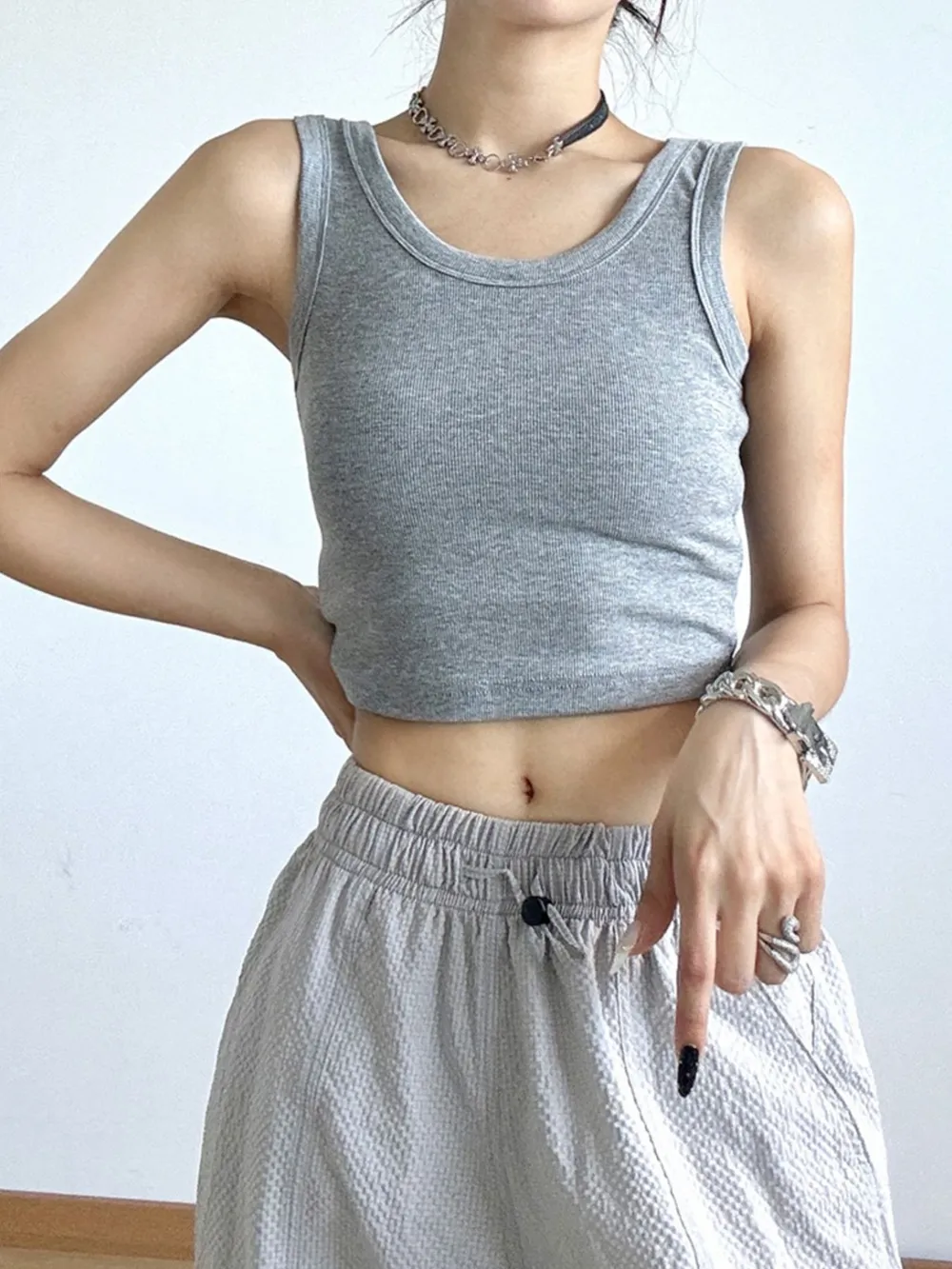 Ribbed Crop Tank Top, image 20