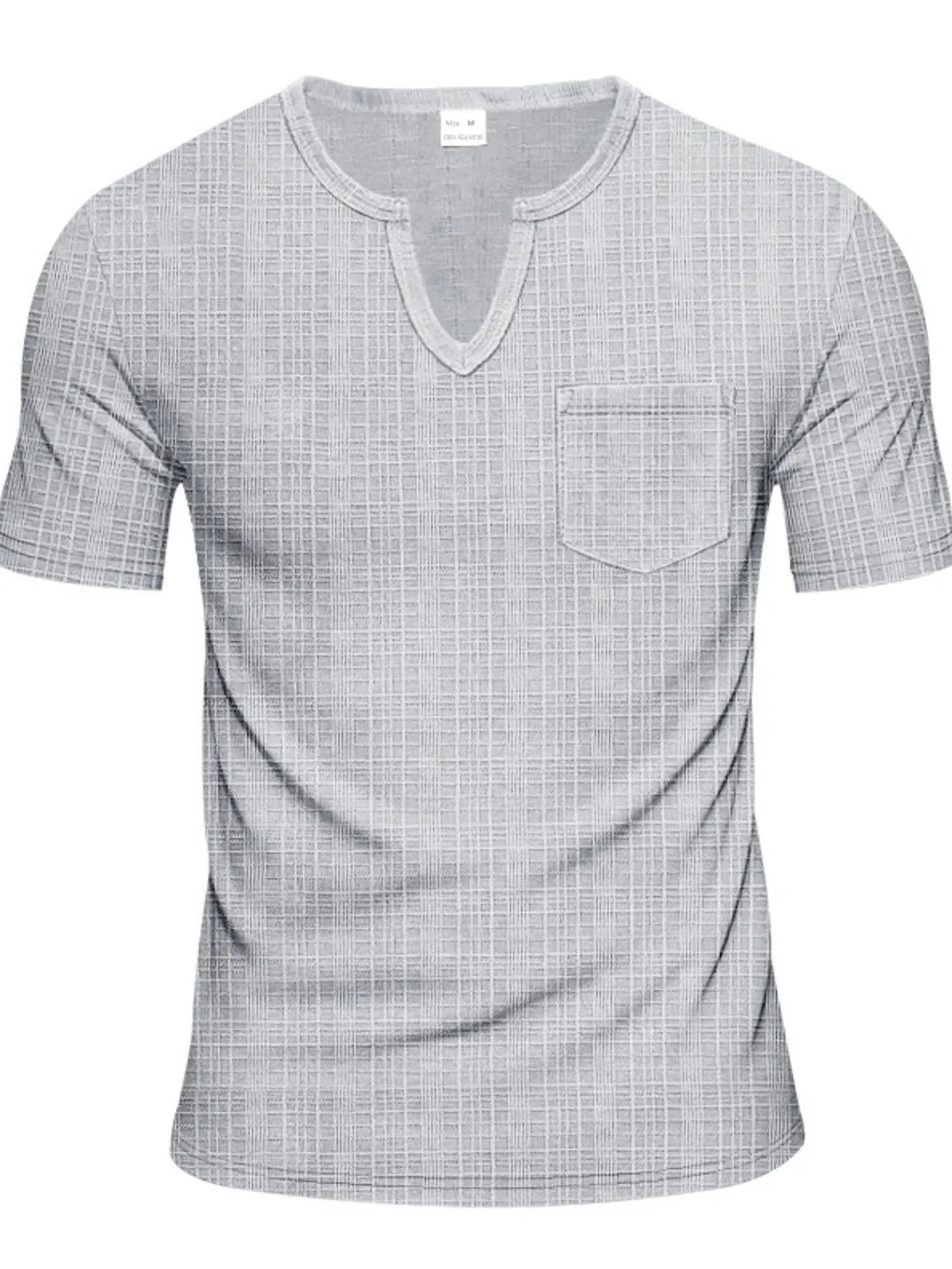 Men's Full Size Notched Short Sleeve T-Shirt Plus Size, image 10