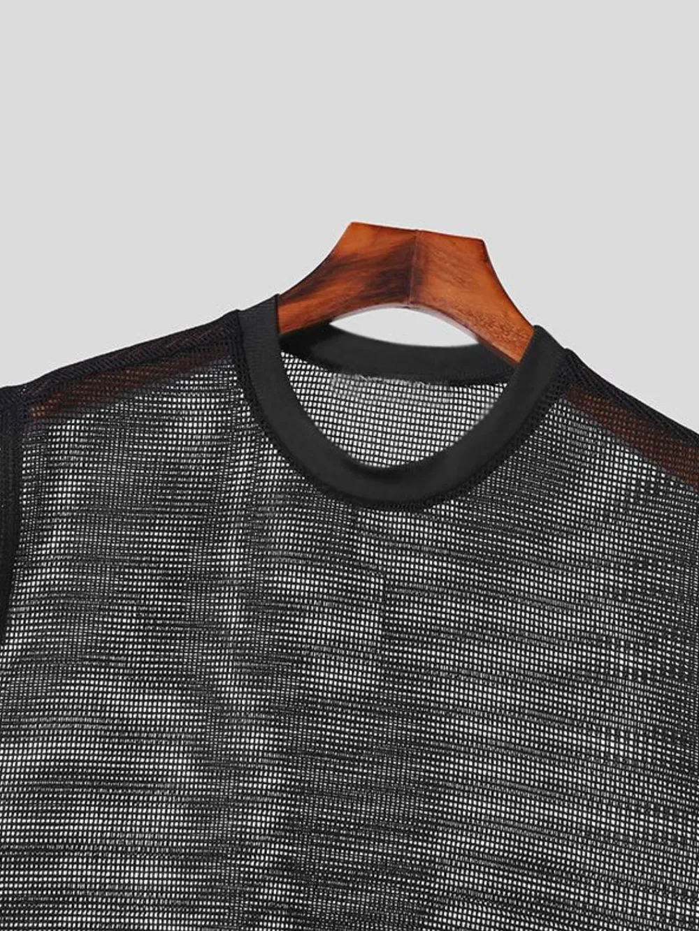 Men's Full Size Openwork Round Neck Tank Plus Size, image 4
