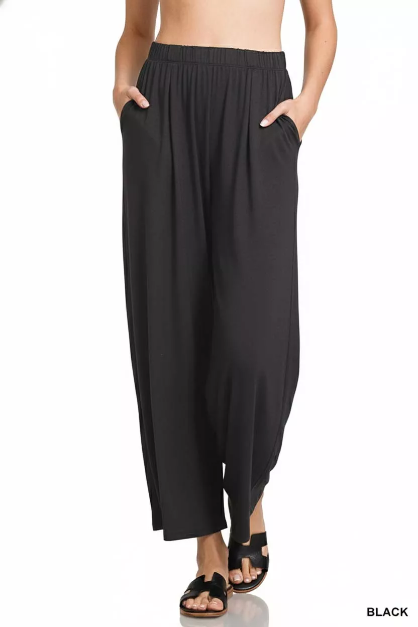 Elastic Waist Comfy Lounge Pants, image 2