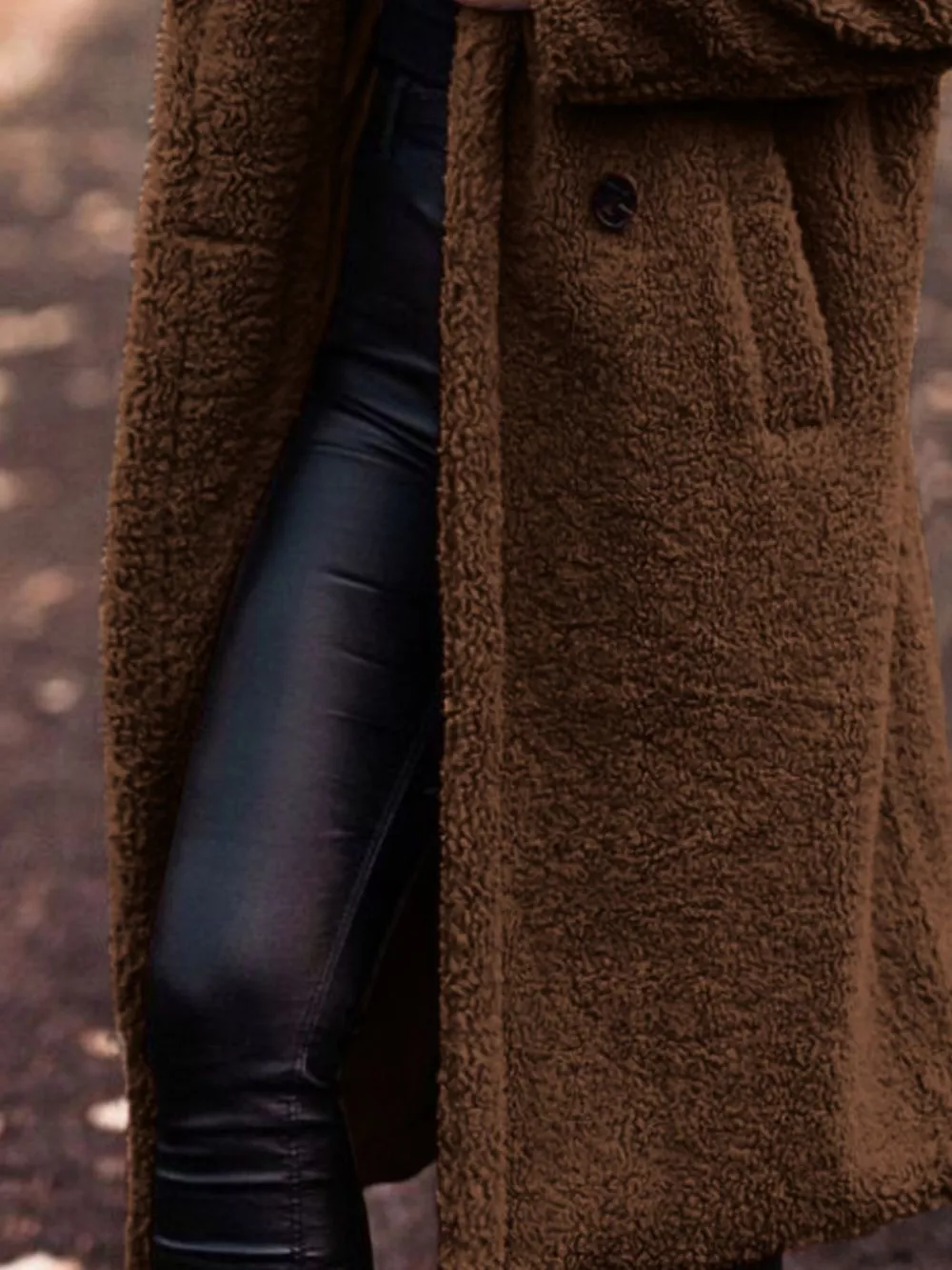 Teddy Bear Hooded Longline Outerwear, image 4