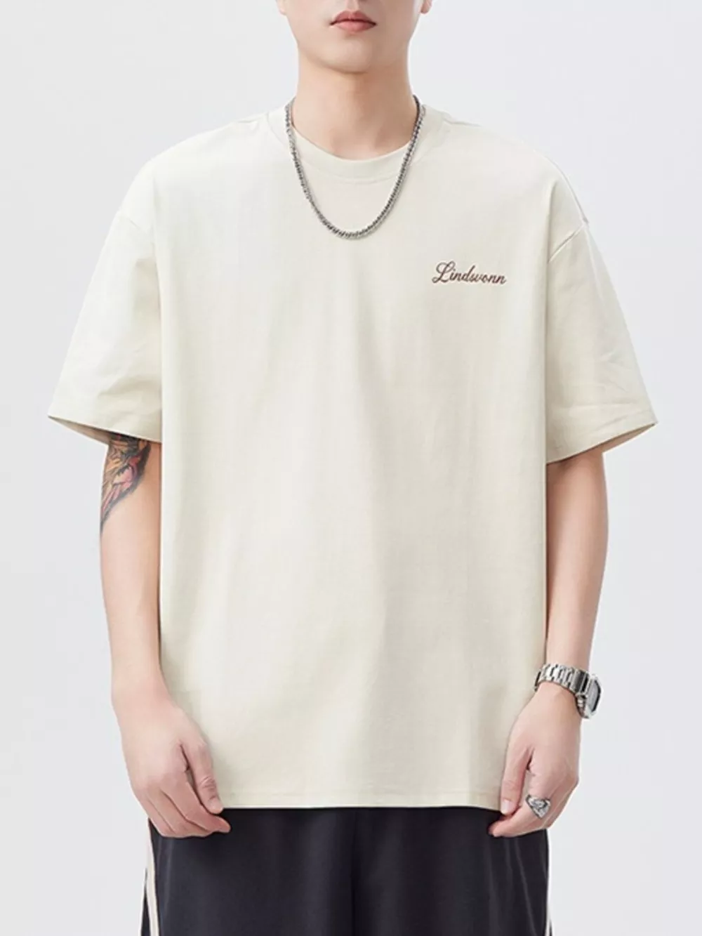 Men's Plus Size Round Neck Short Sleeve T-Shirt