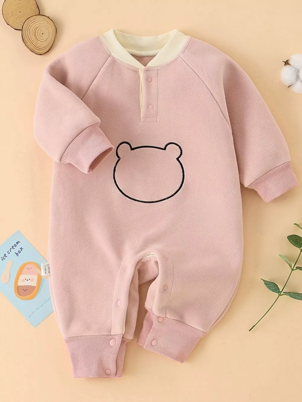 Children's Cute Bear Long Sleeve One-Piece