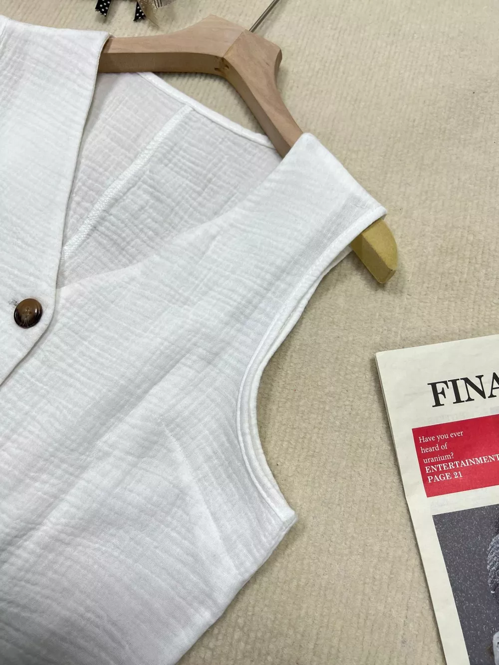 Textured Button-Down Vest, image 6
