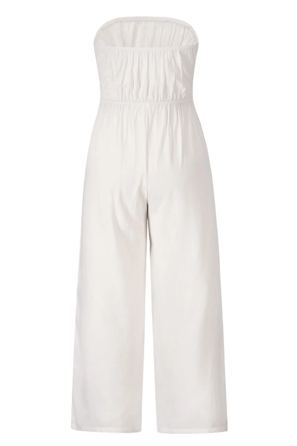 Tied Cutout Tube Wide Leg Jumpsuit, image 15