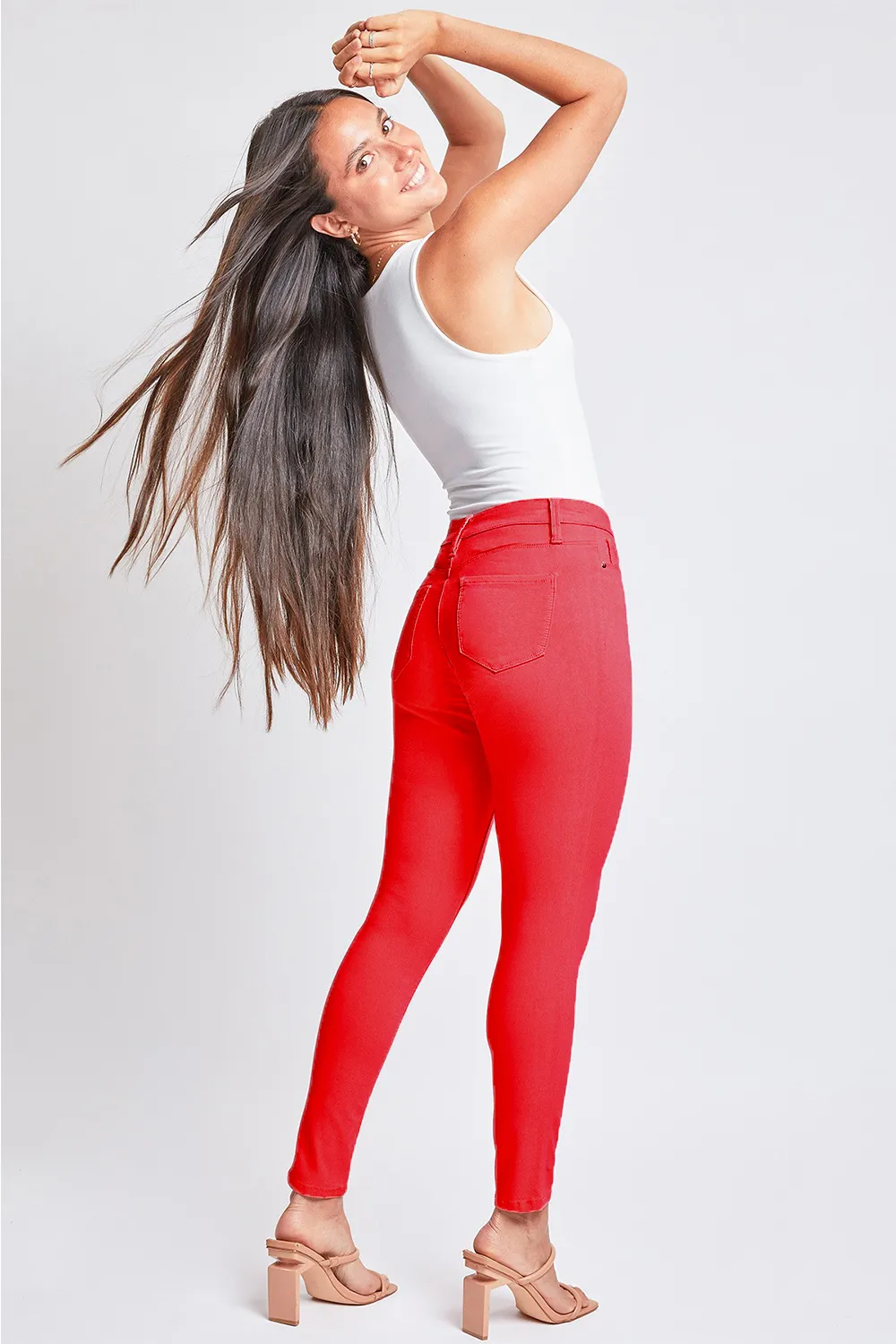 Full Size Hyperstretch Mid-Rise Skinny Jeans, image 4