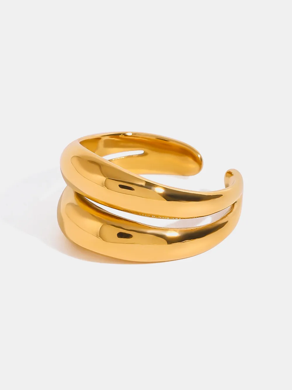 Stainless Steel Double-Layered Ring, image 10