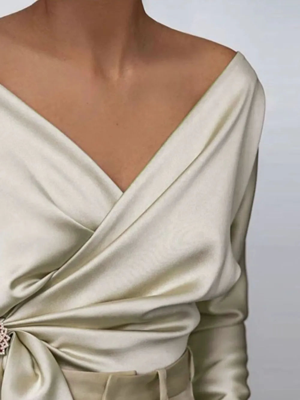Surplice Long Sleeve Blouse, image 10