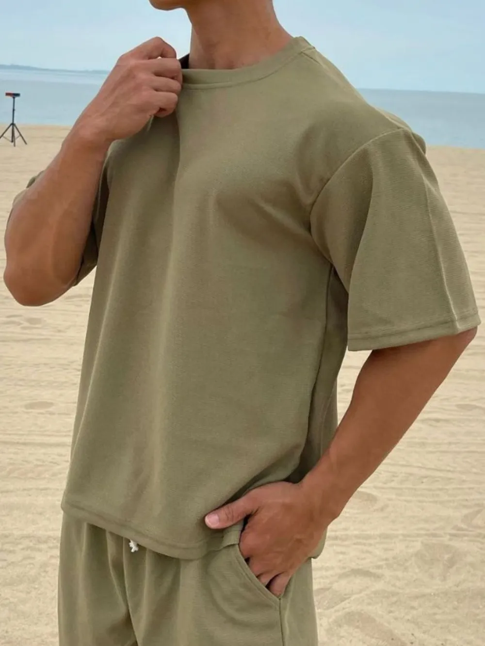 Men's Plus Size Round Neck Half Sleeve T-Shirt, image 3