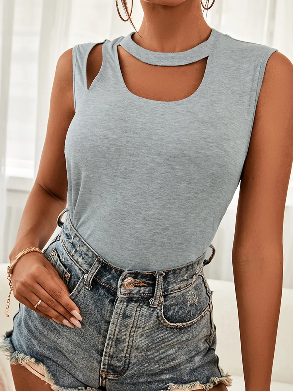 Cutout Sleeveless Tank Top, image 7