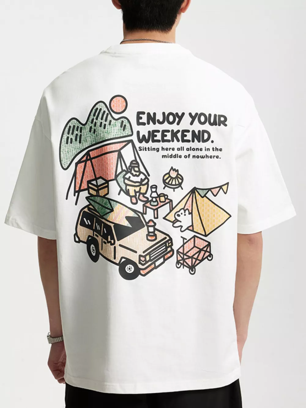 Men's Graphic Round Neck T-Shirt