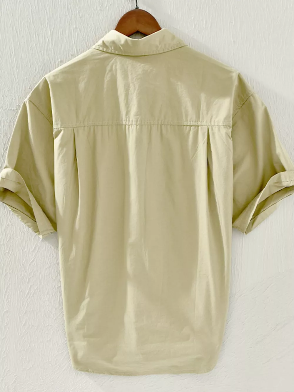 Men's Plus Size Casual Short Sleeve Button-Down Shirt, image 5