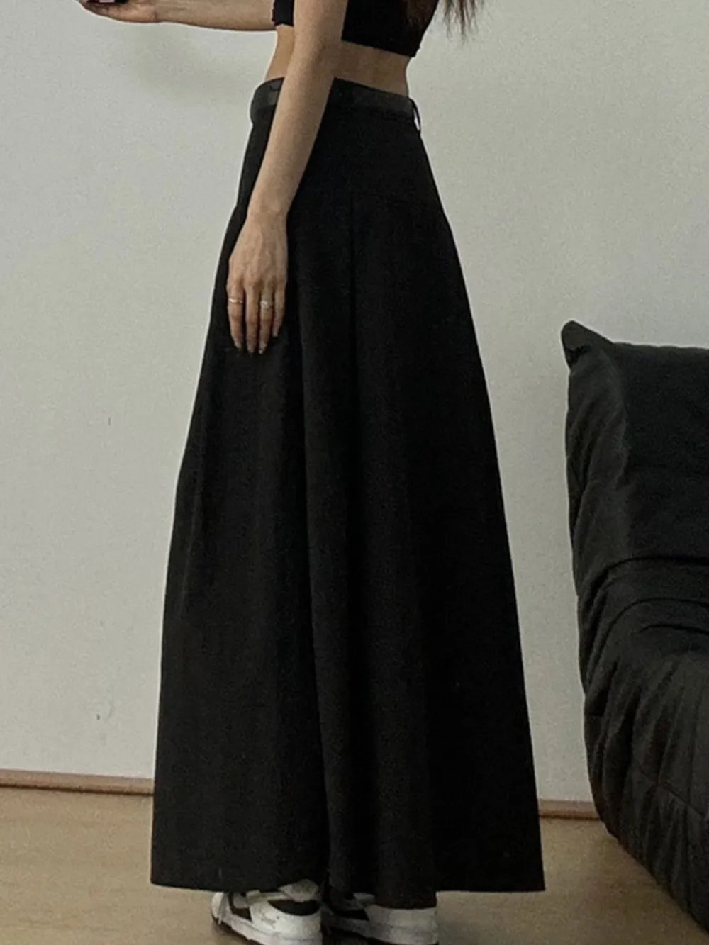 High Waist A-Line Maxi Skirt, image 11