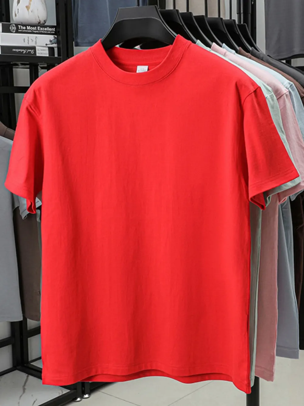 Men's Full Size Round Neck Short Sleeve T-Shirt Plus Size, image 4