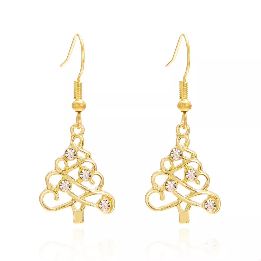 Christmas Tree Shape Dangle Earrings, image 4