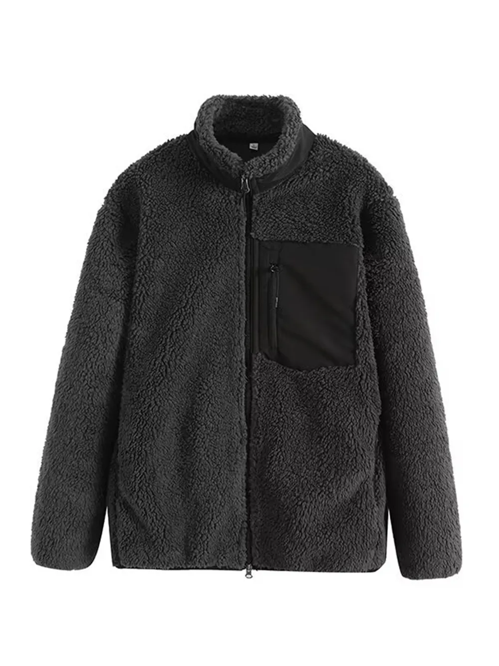 Zip Up Long Sleeve Plush Jacket, image 8