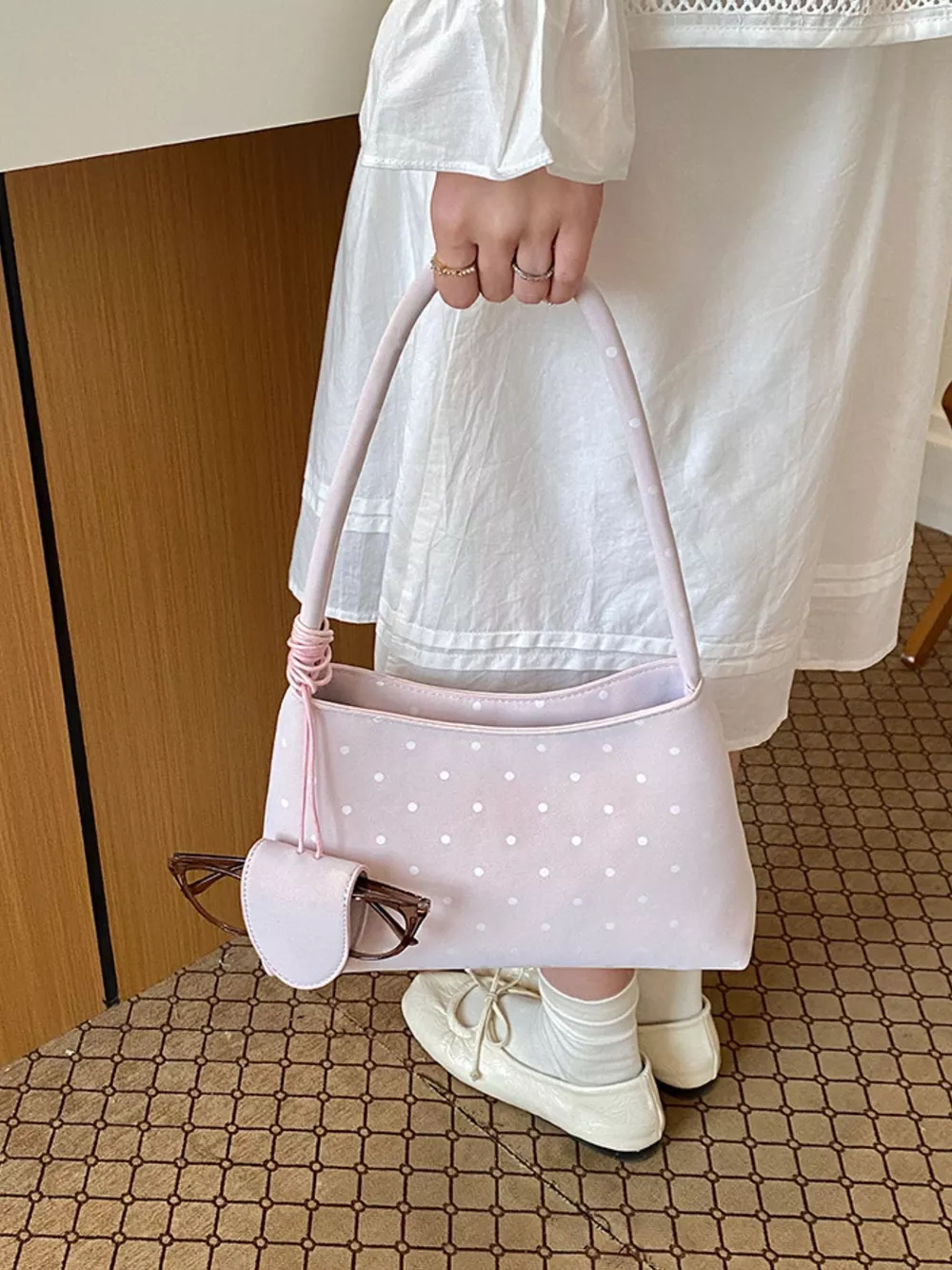 Polka Dot Shoulder Bag, image 6