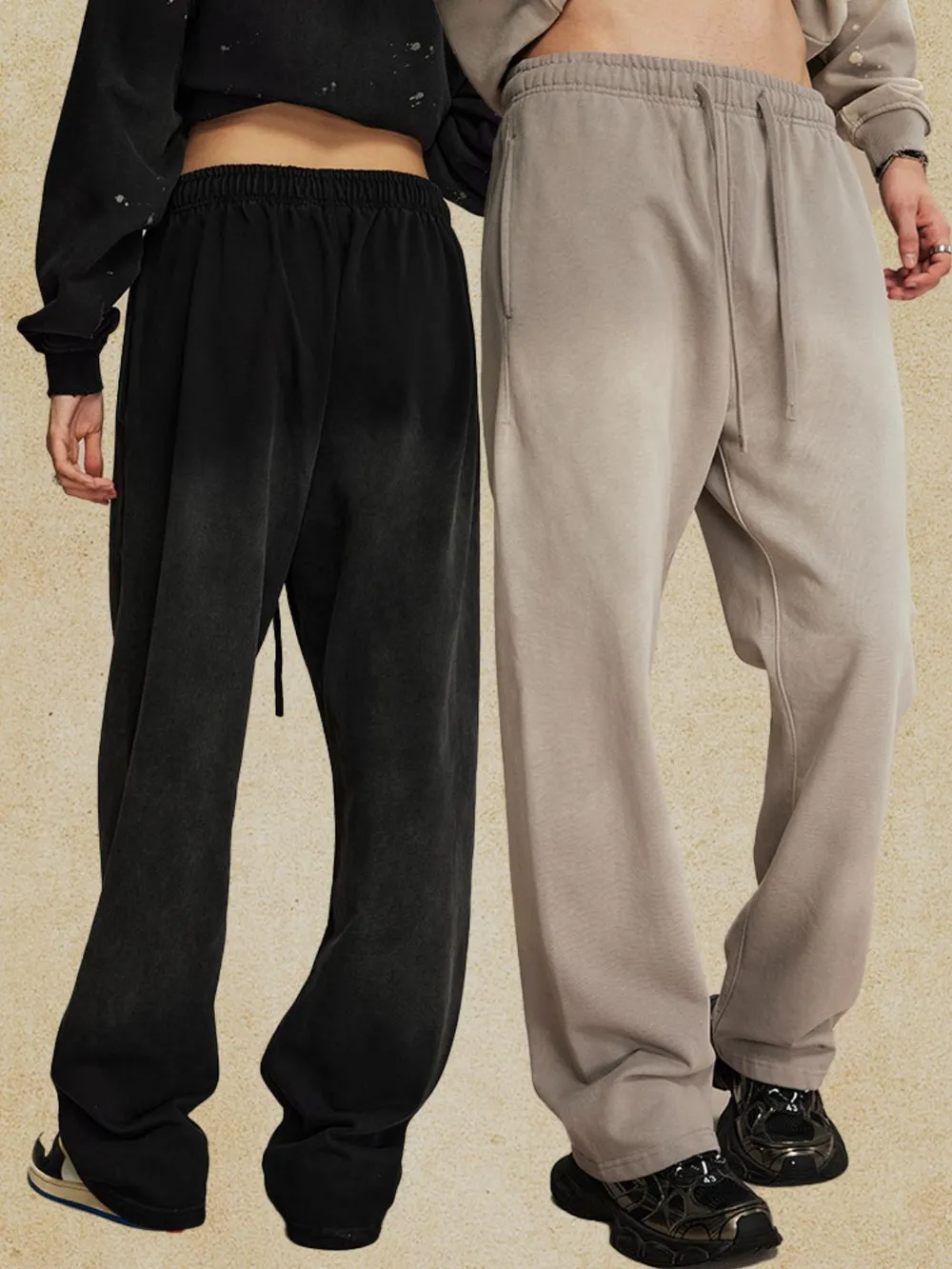Men's Drawstring Baggy Pants, image 2