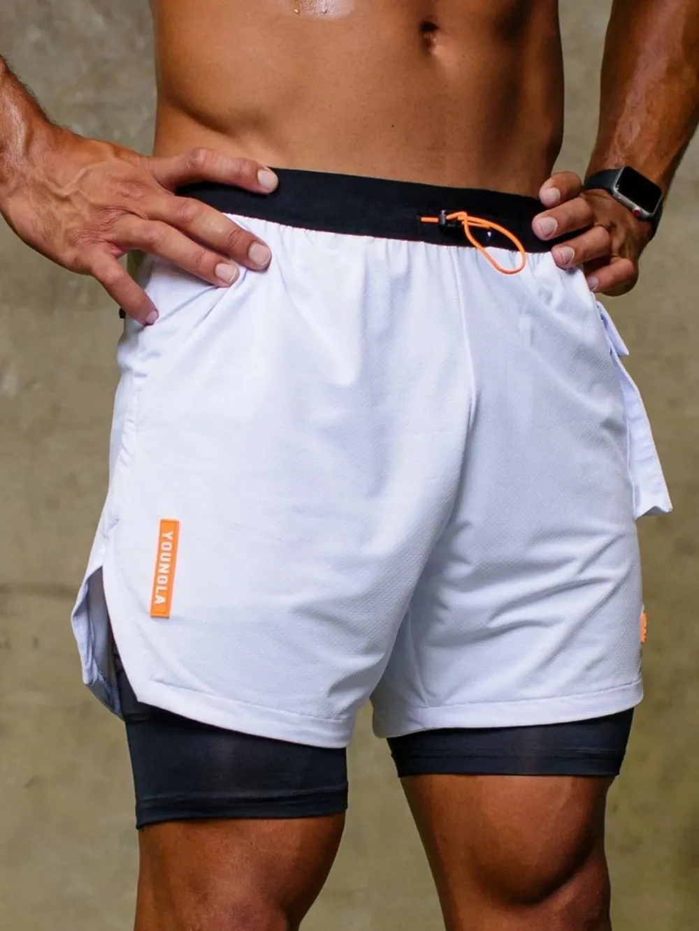 Men's Plus Size Drawstring Shorts, image 5