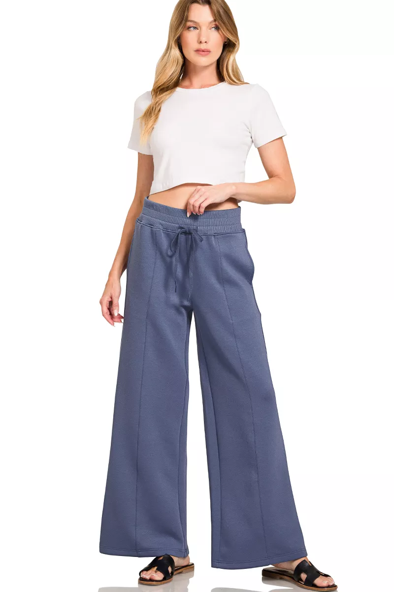 Scuba Collared Pullover & Center Seam Pants Set, image 3