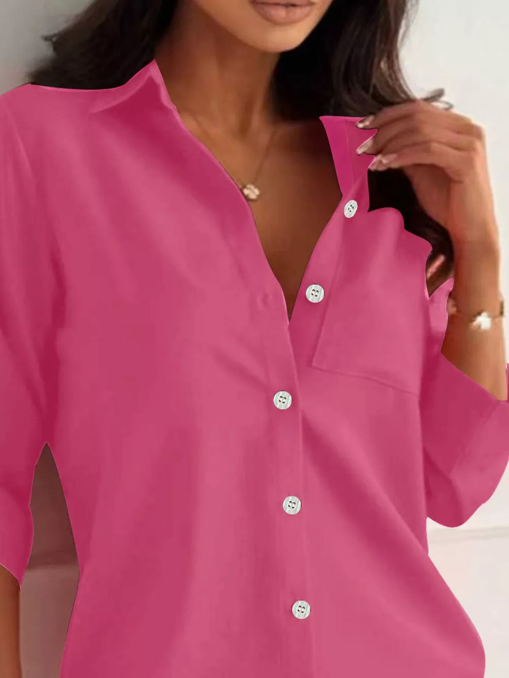 Button-Down Roll-Up Sleeve Shirt, image 5