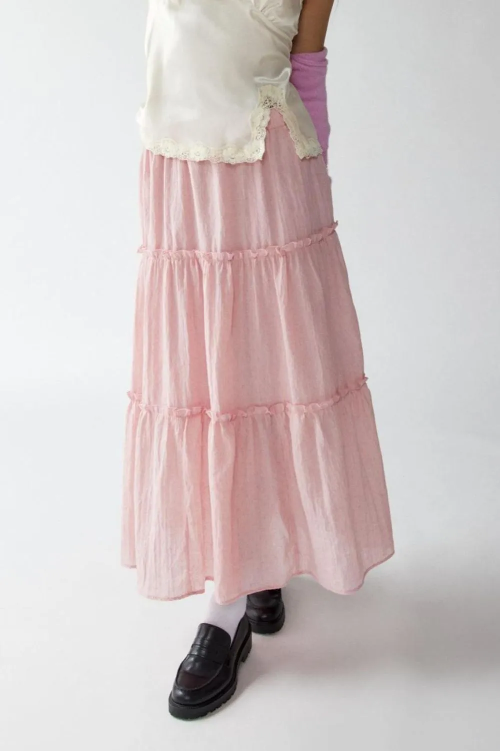 Frill Elastic Waist Skirt, image 6