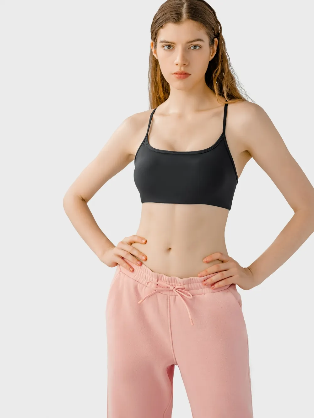 Crisscross Back Scoop Neck Active Cami with Detachable Chest Pads, image 14