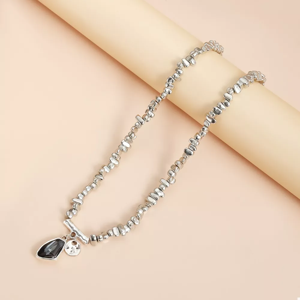 Silver-Plated Minimalist Pendant Necklace, image 3