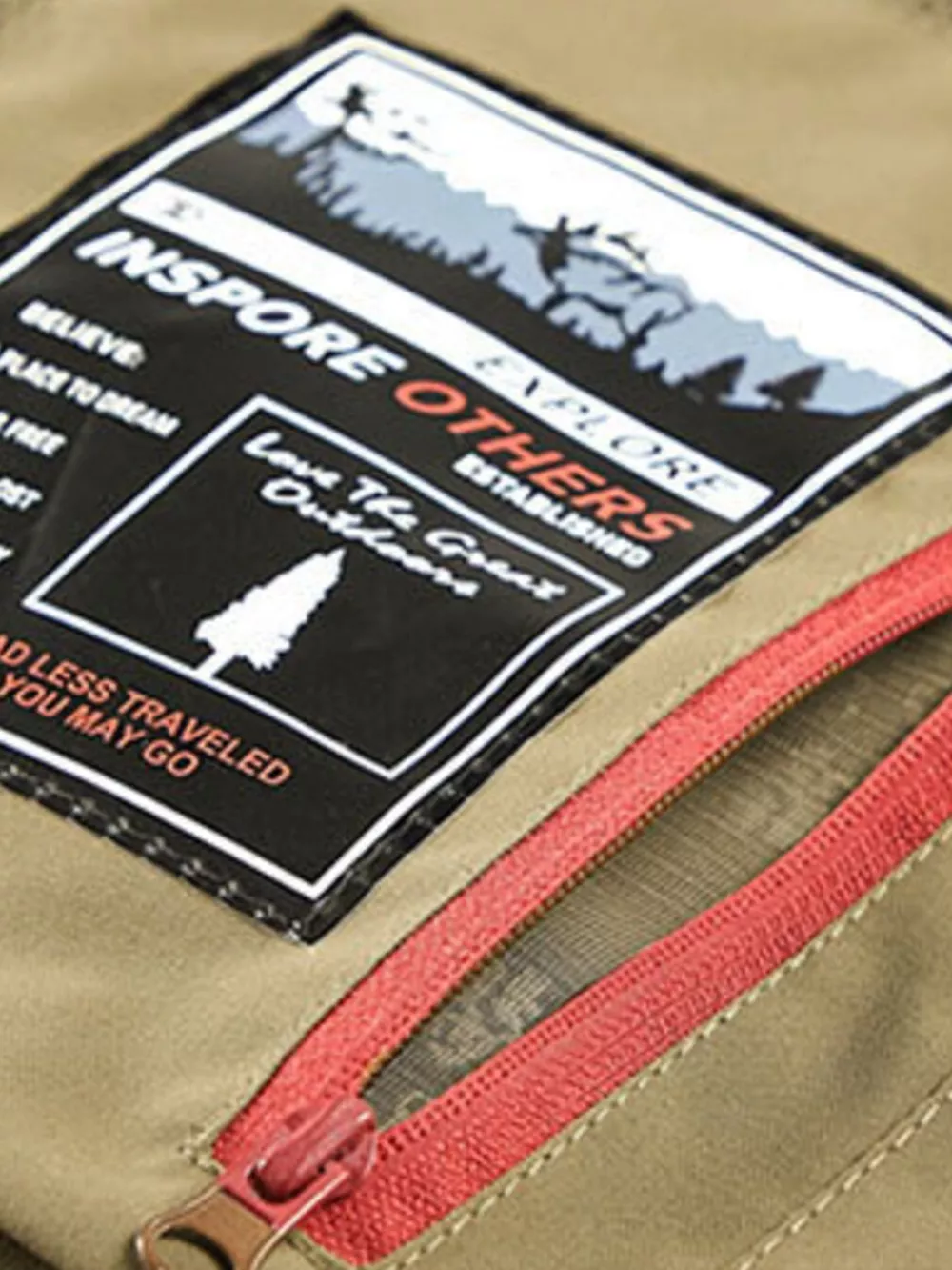 Men's Plus Size Multi-Pocket Cargo Vest, image 3