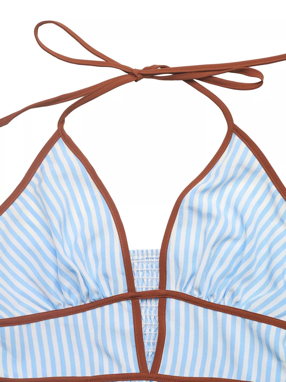 Striped Halter Neck Maxi Dress, image 8