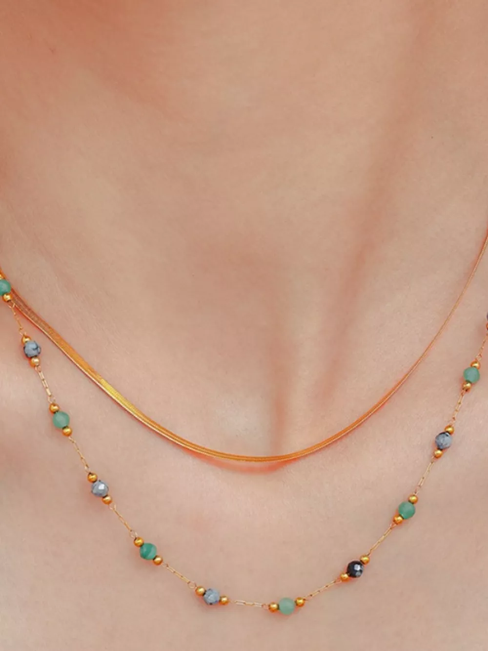 18K Gold-Plated Titanium Steel Necklace