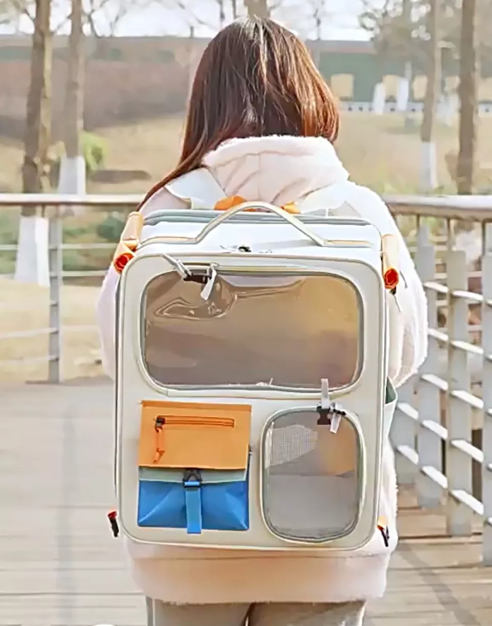 Rolling Pet Carrier with Telescopic Handle, image 2