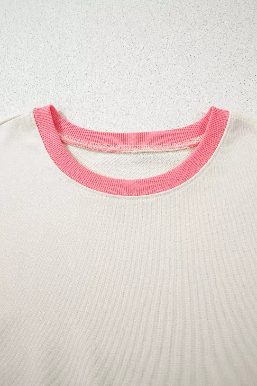 Color Block Striped Patchwork Dolman Slit Sweatshirt, image 4