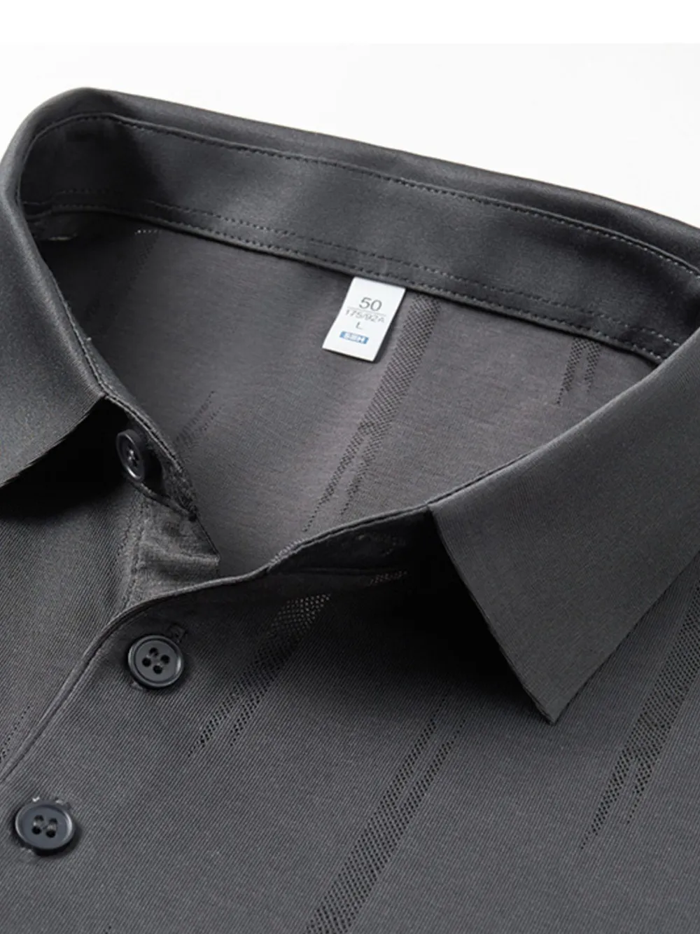 Men's Plus Size Button Detail Short Sleeve Polo, image 5