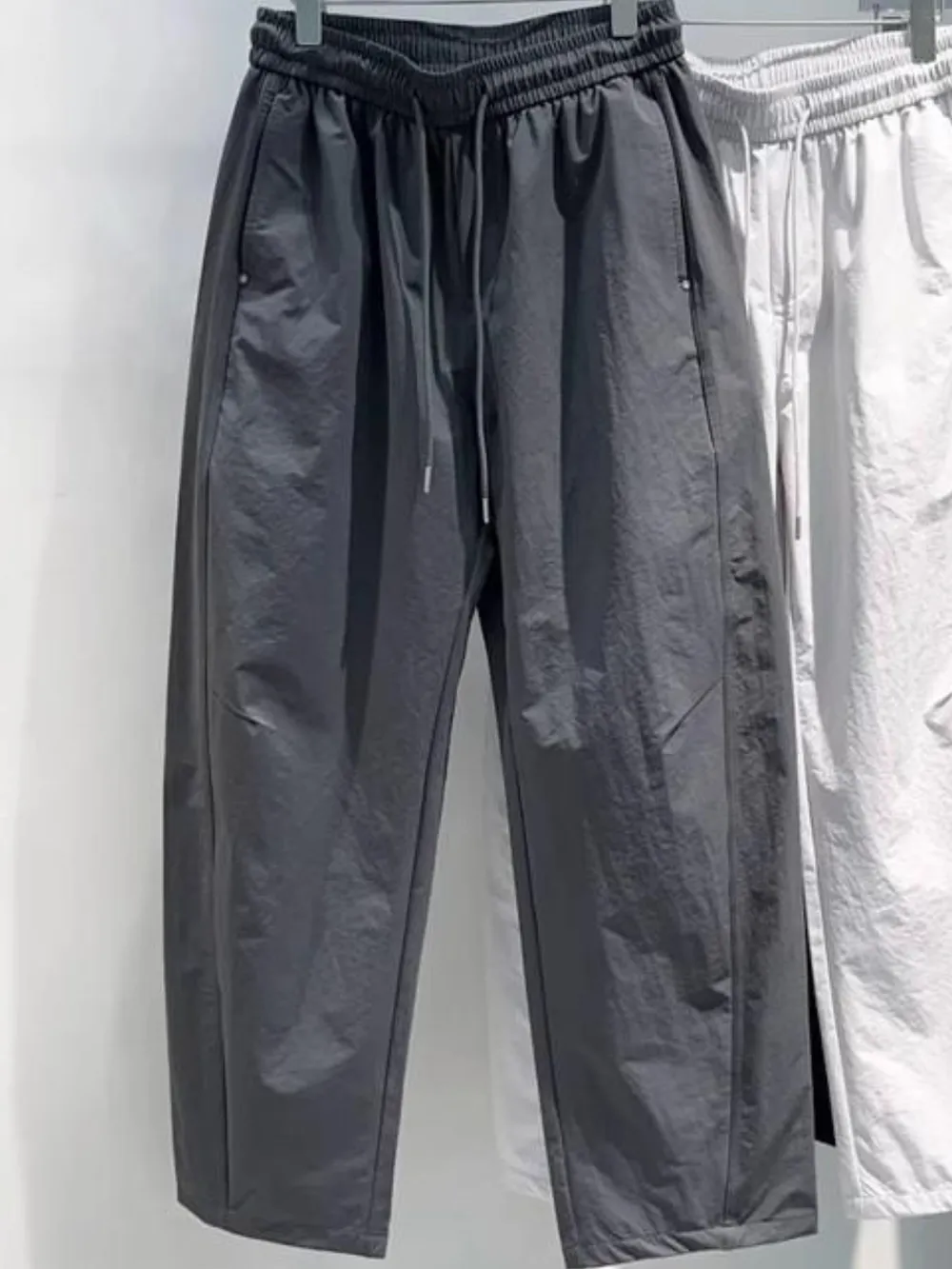 Men's Plus Size Drawstring Wide Leg Pants, image 2