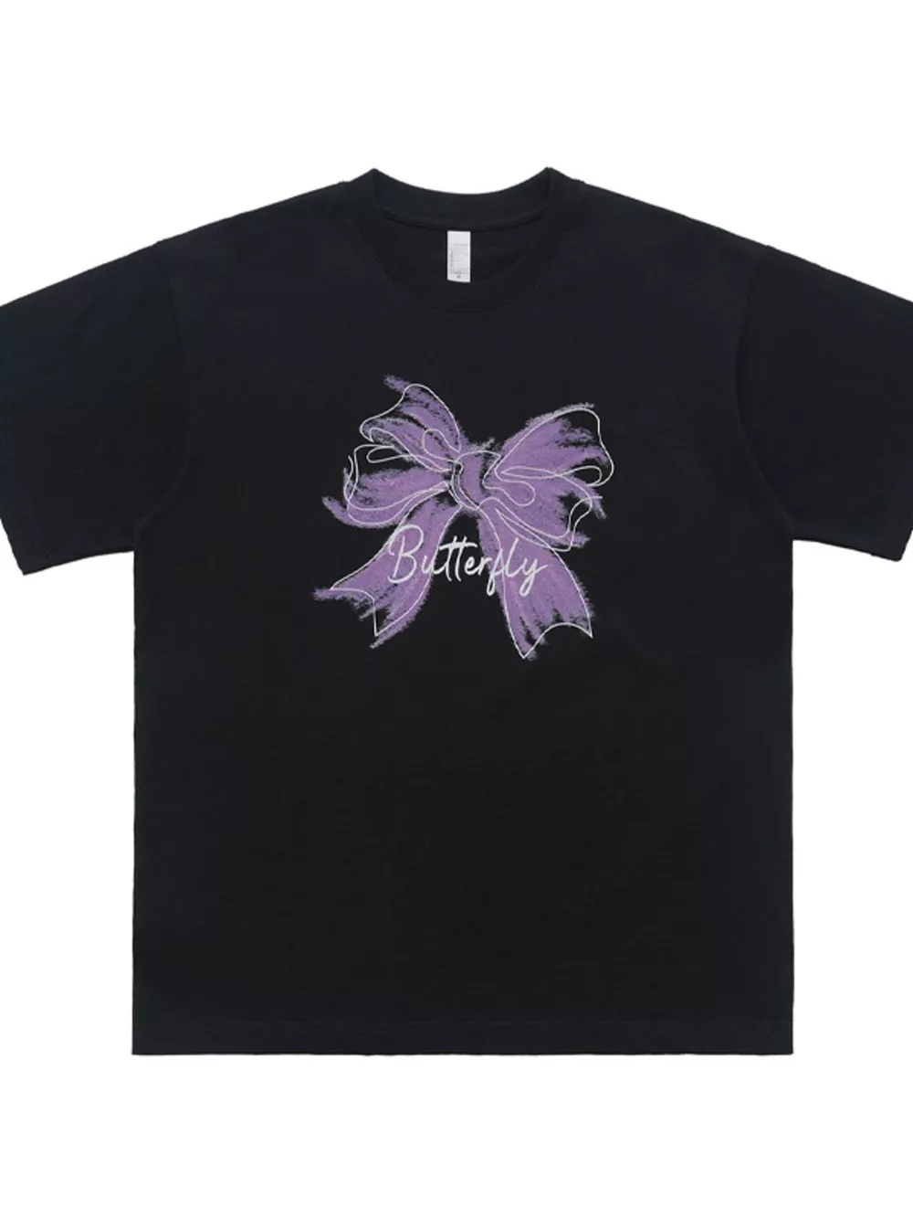 Men's Bow Butterfly Round Neck Short Sleeve T-Shirt, image 8