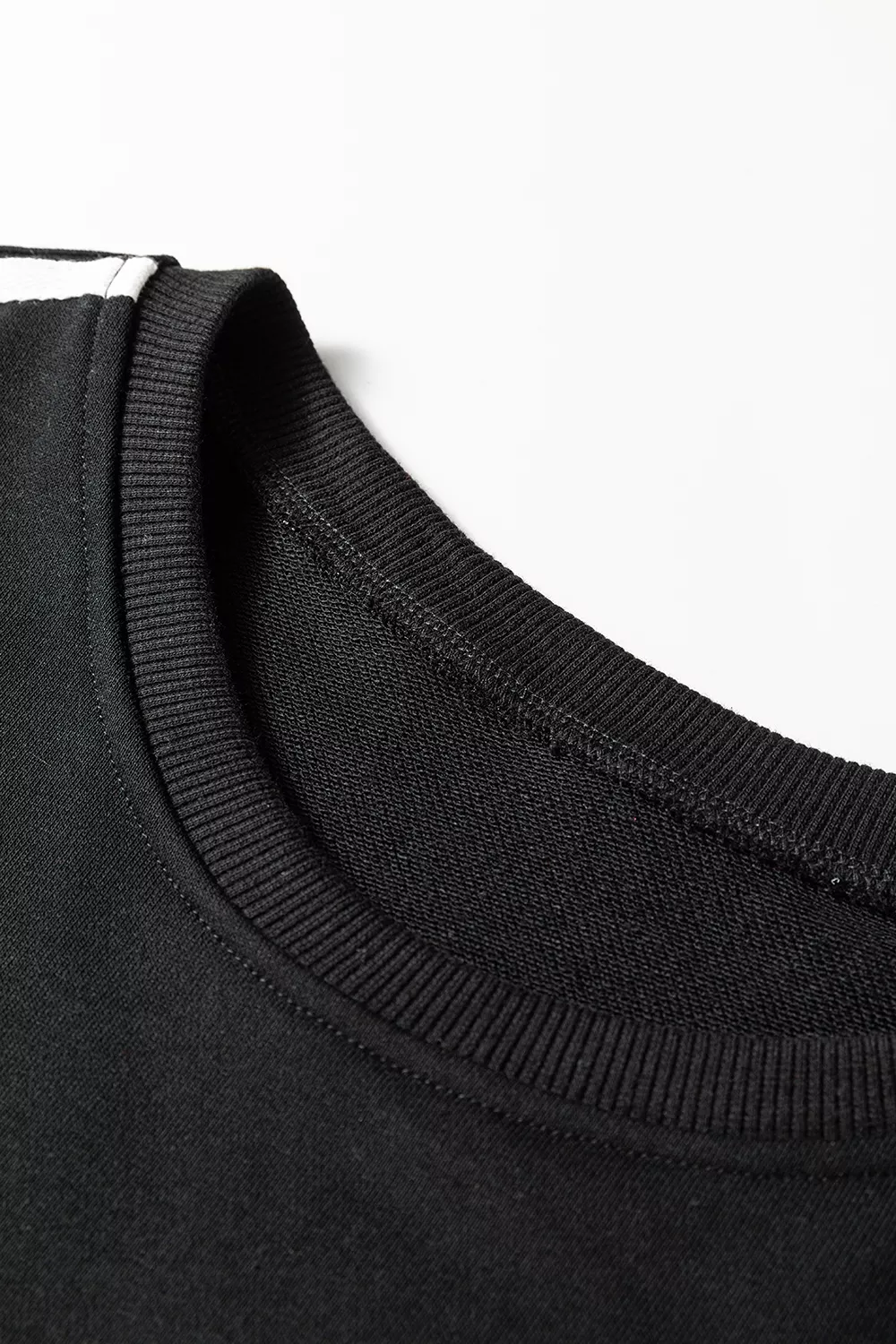 Striped Detail Crewneck Pullover Elastic Sweatpants 2pcs Outfit, image 10