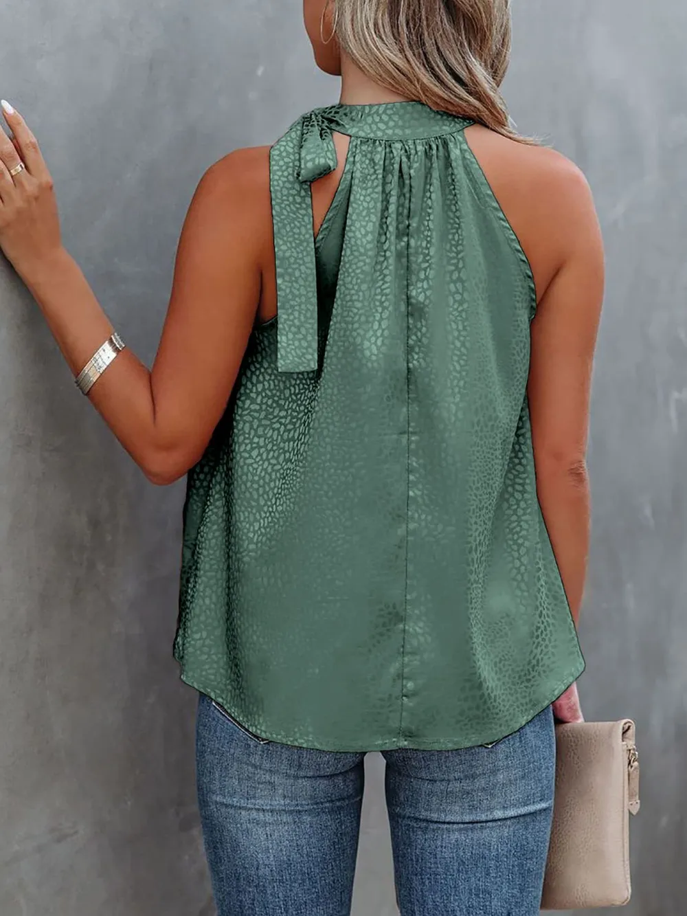 Tied Animal Print Cami, image 5