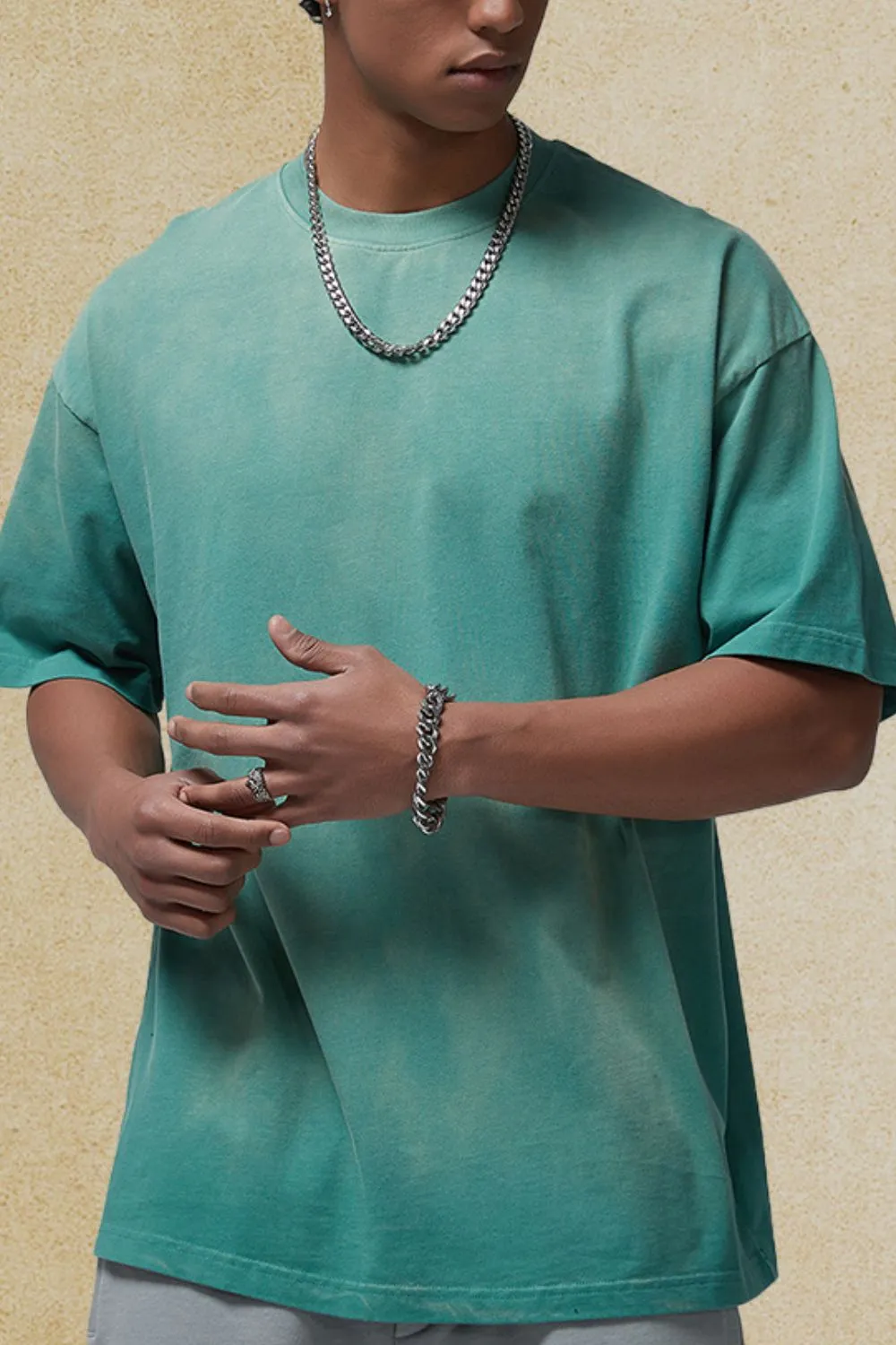 Men's Round Neck Half Sleeve T-Shirt, image 2