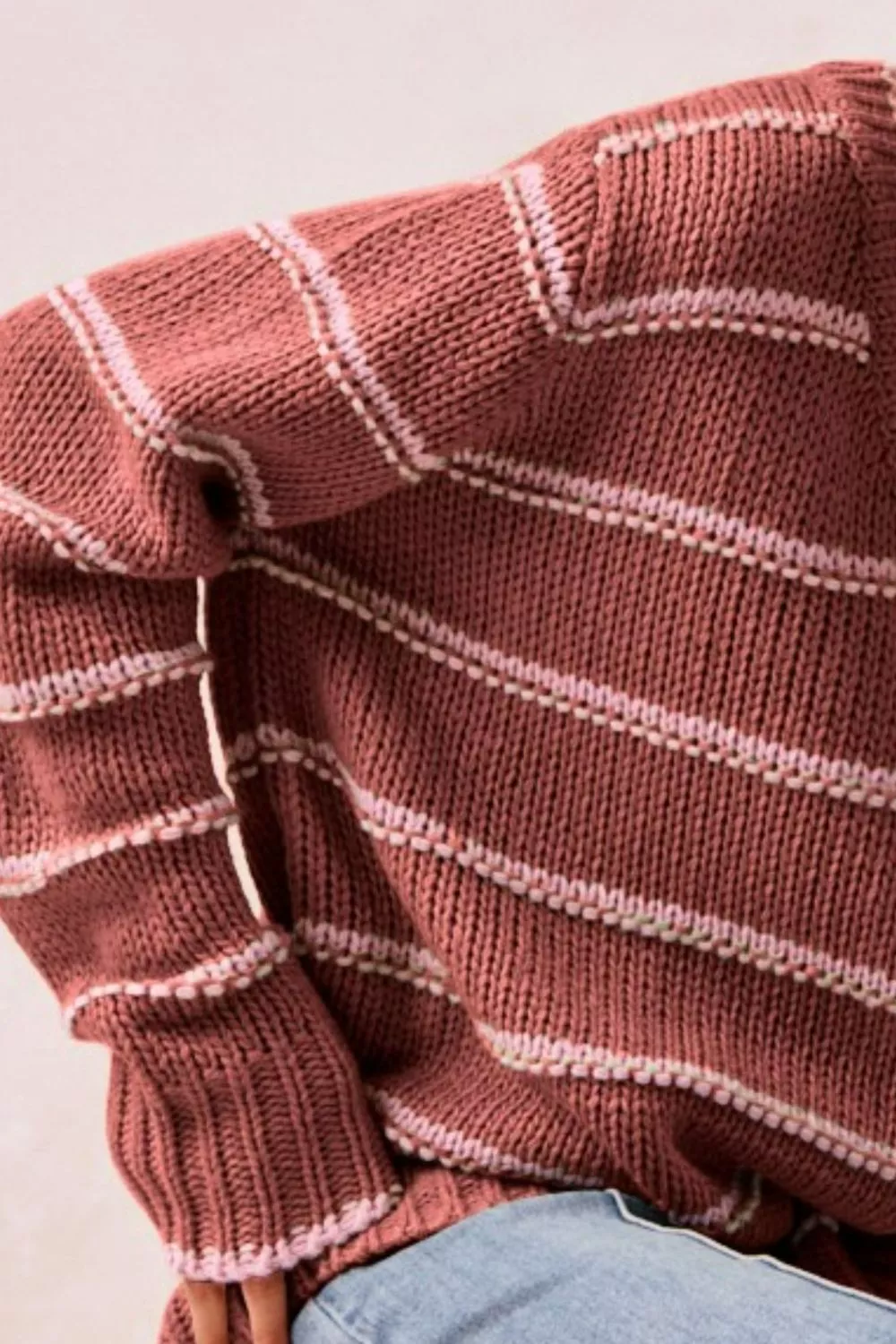 Striped Long Sleeve Sweater, image 2