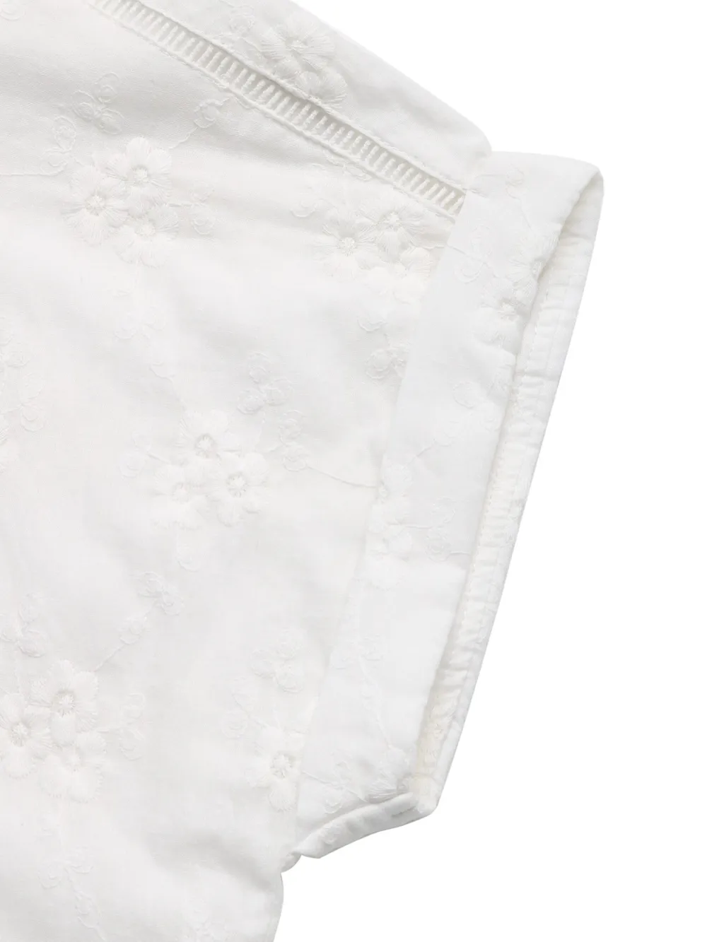 Embroidered Collared Neck Short Sleeve Shirt, image 3