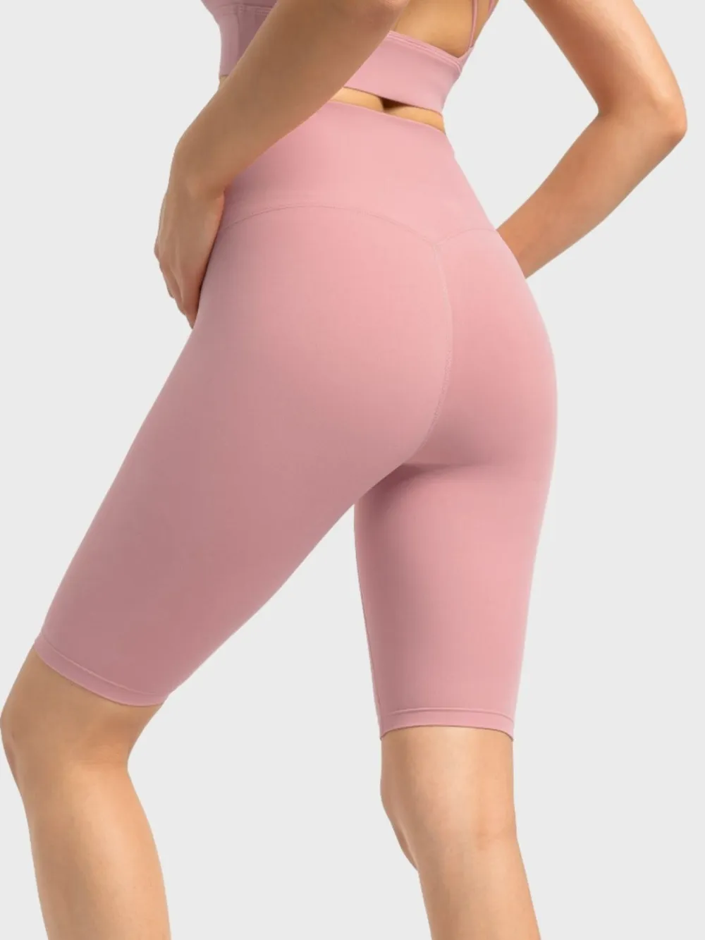 High Rise Wide Waistband Active Shorts, image 11