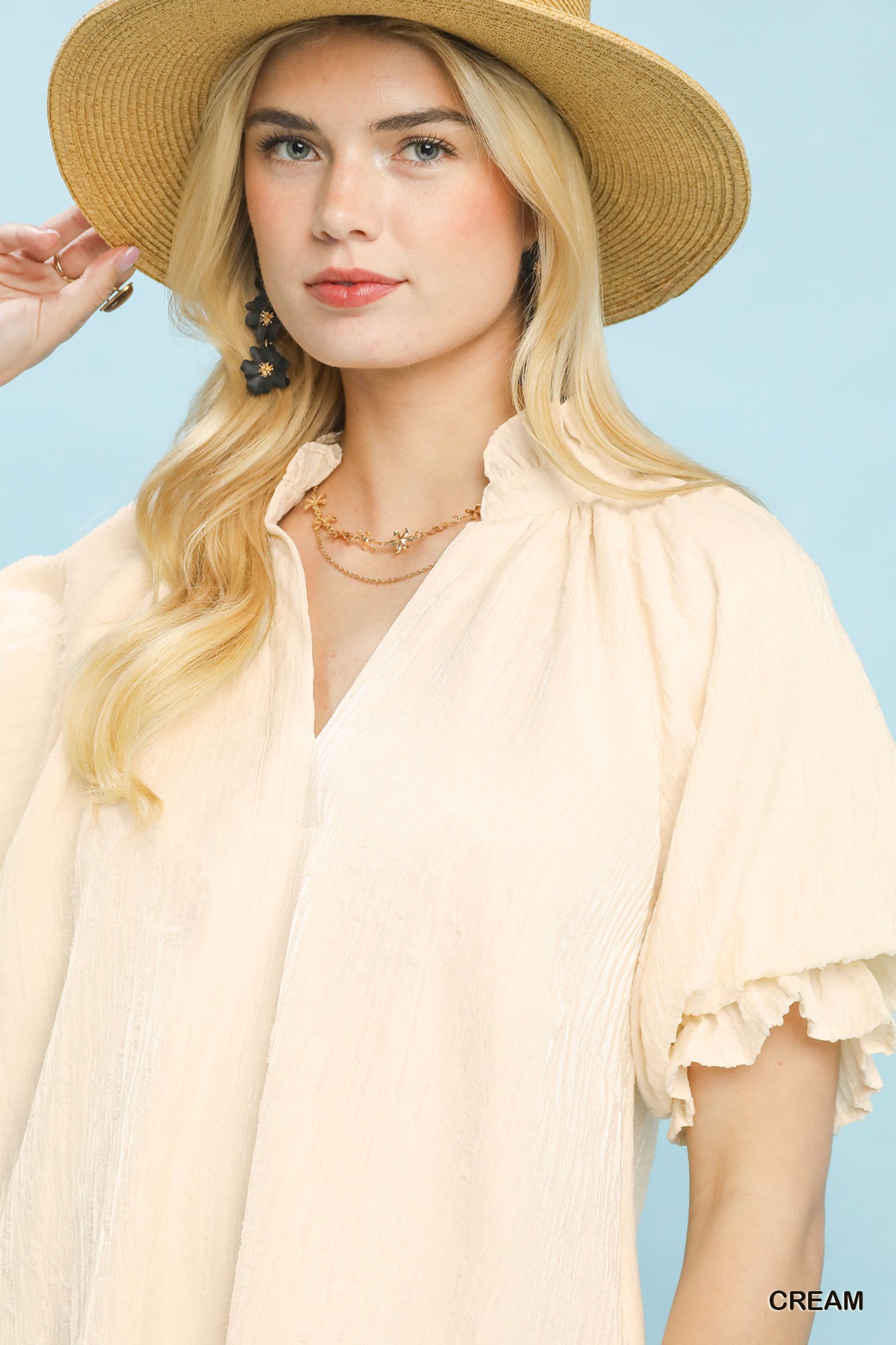 Linen Blend Ruffle Dress, image 4