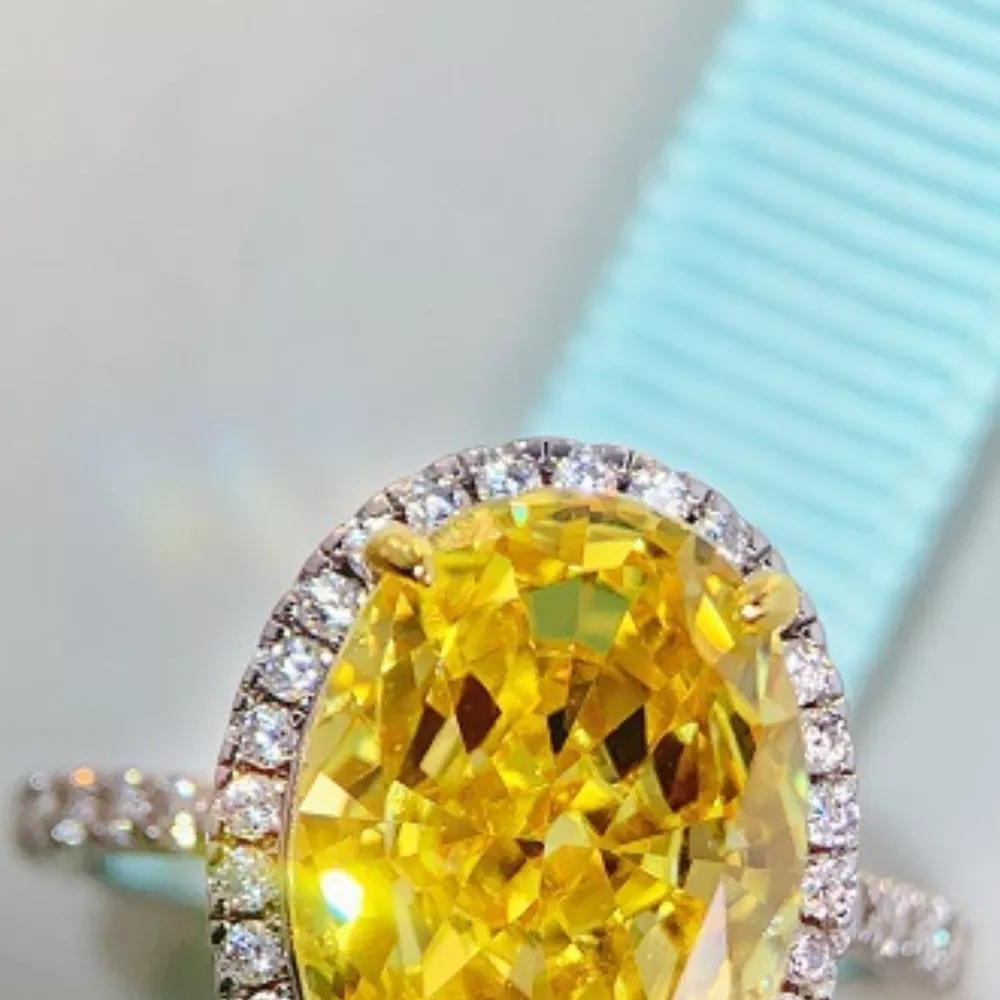 925 Sterling Silver Zircon Round Ring, image 4