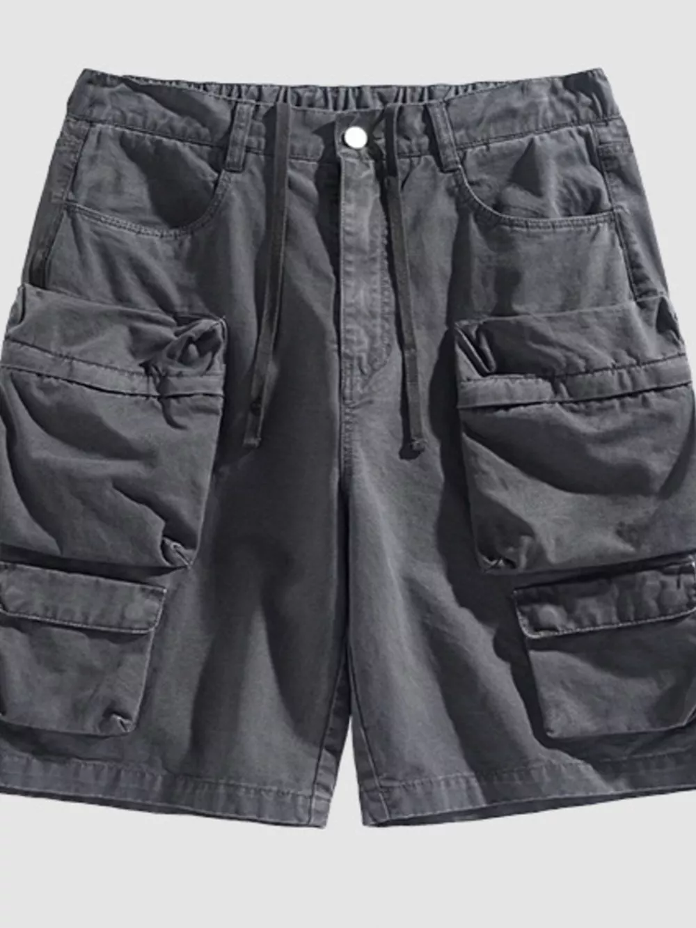 Men's Vintage Washed Multi-Pocket Cargo Shorts, image 4