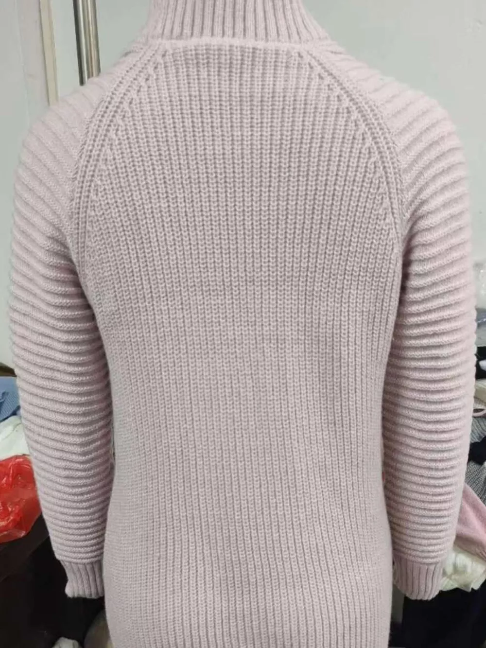 Full Size Turtleneck Raglan Sleeve Sweater Dress Plus Size, image 5