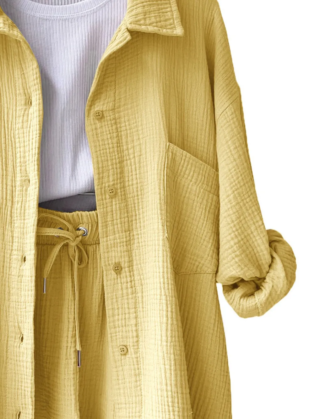 Button Up Shirt and Shorts Set, image 6