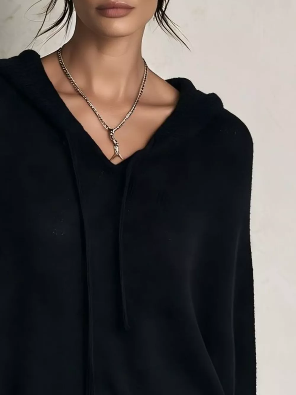 Full Size Drawstring Ribbed Hem Hooded Sweater Plus Size, image 8